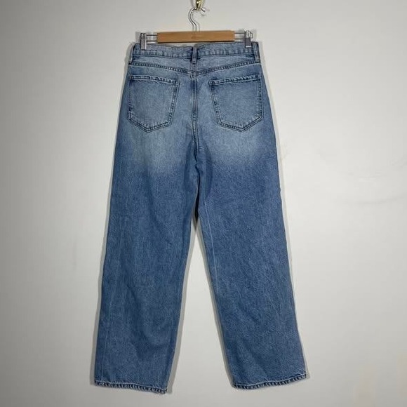 Bohme High Rise Wide Leg Jeans Womens 29 Light Wash Denim Baggy‎ HD9100D-M - Picture 3 of 5